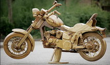 Read more about the article Harley Davidson Made Out Of Wood