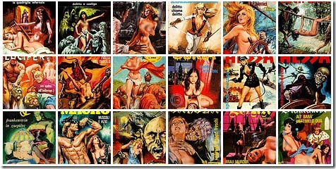 Read more about the article Retro Italian Adult Comic Book Covers Gallery