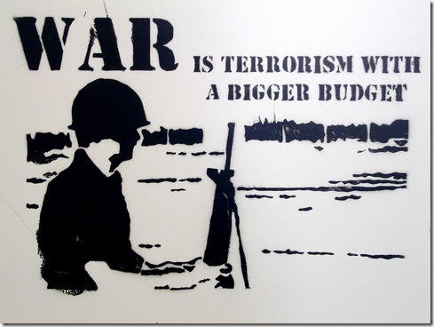 Read more about the article War is Terrorism – Street Art