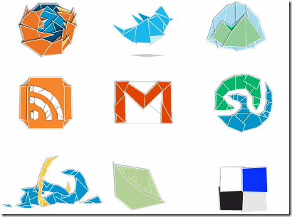 Read more about the article Origami Style Web 2.0 Logos