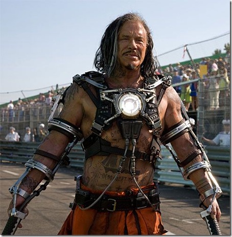 Read more about the article First Look at Mickey Rourke as Whiplash in Iron Man 2