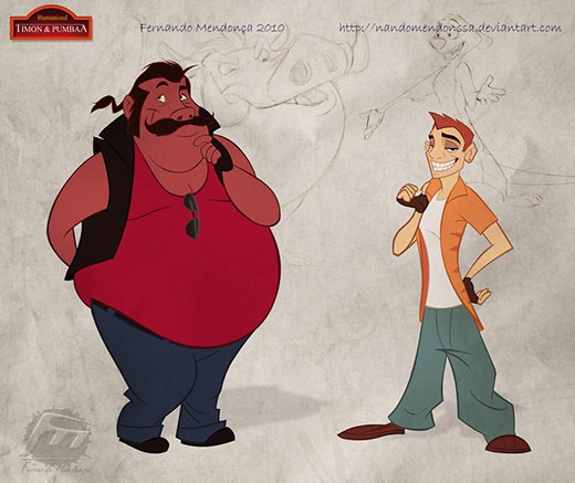 Read more about the article Humanized Pumbaa and Timon