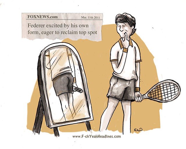 Read more about the article Federer Excited by His Own Form [Comic]