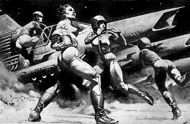 Read more about the article Battlestar Galactica Illustration by Frank Frazetta