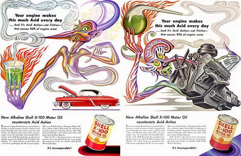 Read more about the article Vintage Trippy Ad for Shell Motor Oil