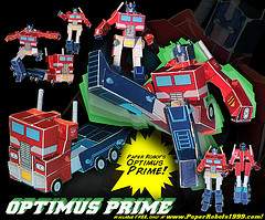 Read more about the article Build you own Transforming Optimus Prime Paper Robot