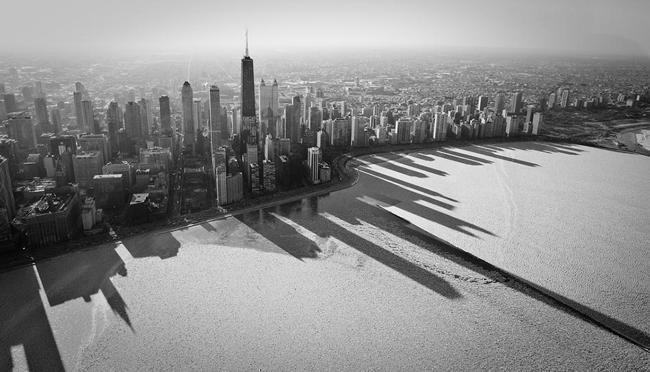 Read more about the article Chicago Skyline on Frozen Lake Michigan