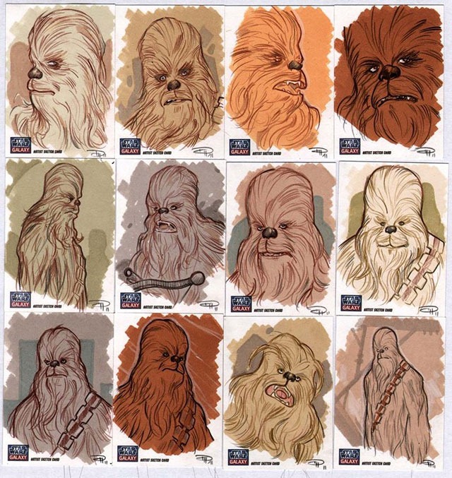 Read more about the article Chewbacca Sketch Cards