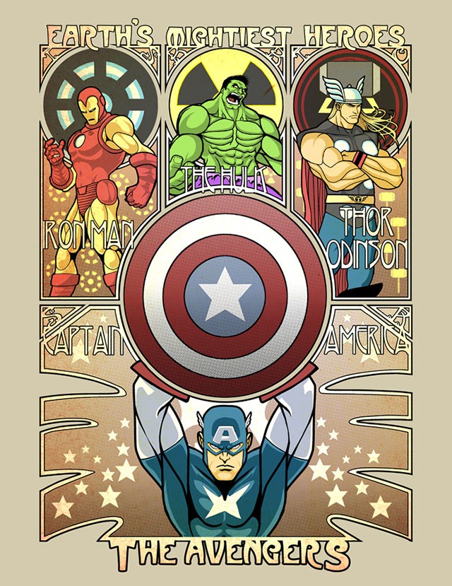 Read more about the article Art Noveau Avengers