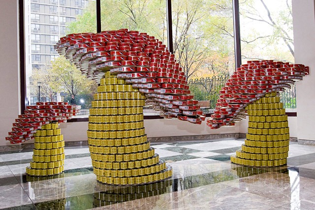 Read more about the article Giant Sculptures Made From Food Cans