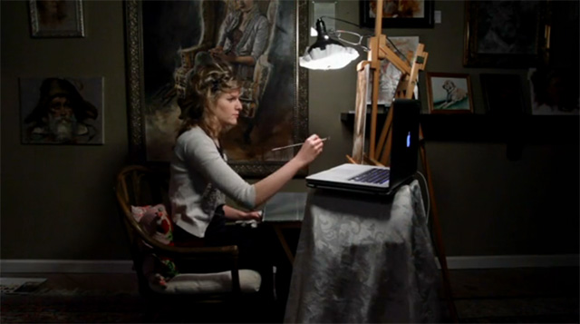 Read more about the article A Beautiful Time-Lapse Video of Artist Jenna Anderson Painting a Self-Portrait