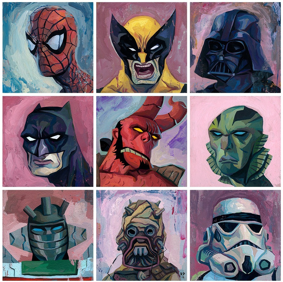 Read more about the article Superhero Portraits by Rich Pellegrino