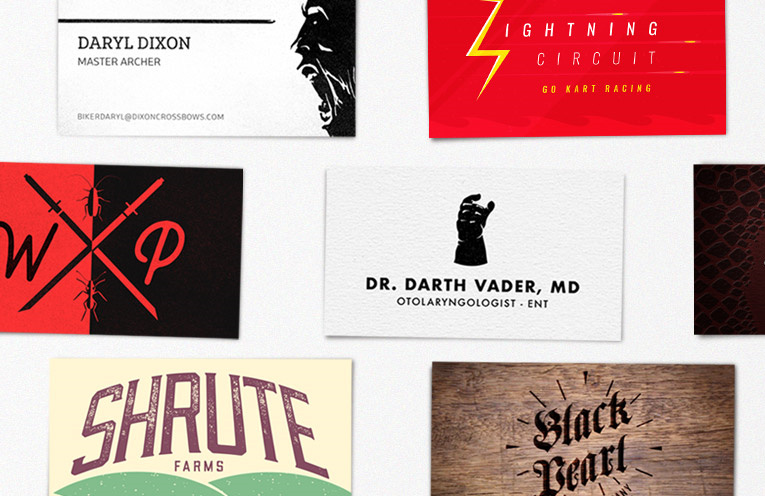 Read more about the article Humorous Business Cards For Famous Pop Culture Characters